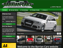 Tablet Screenshot of barriancars.co.uk